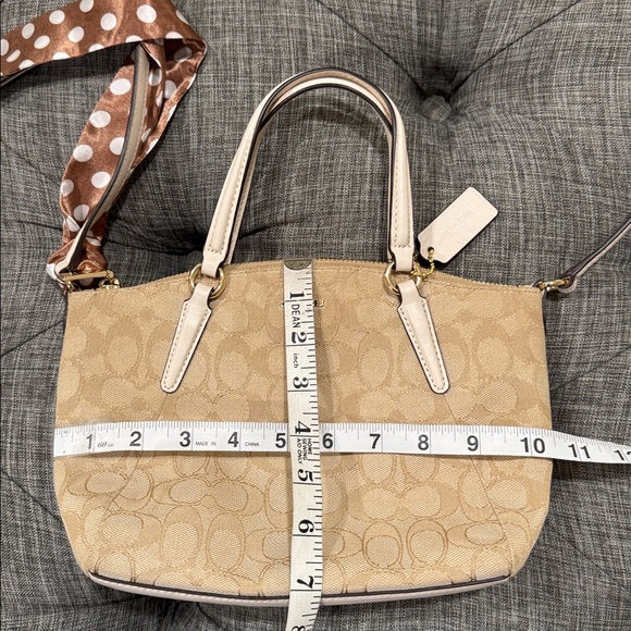 Coach Bag Kelsey Mini Cream Tan Satchel - Picture 17 of 17